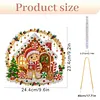 Diamond Painting Ornament Gingerbread House Hanging Decor 9.45x9.45in