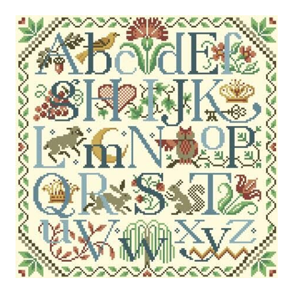 

Alphabet Letter - 11CT Stamped Cross Stitch - 40*40CM, 501 Original