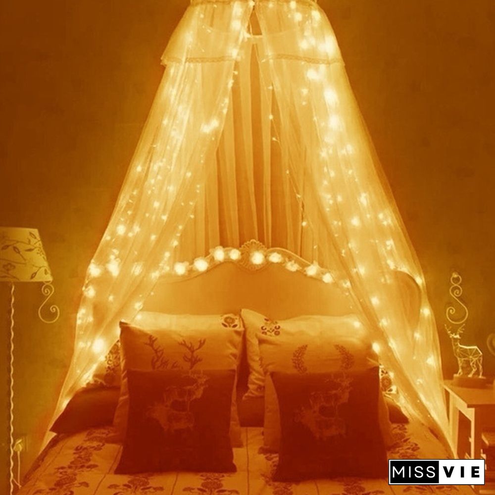 9 Colors 3Mx3M 300-LED Light Romantic Christmas Wedding Outdoor Decoration Curtain String Light