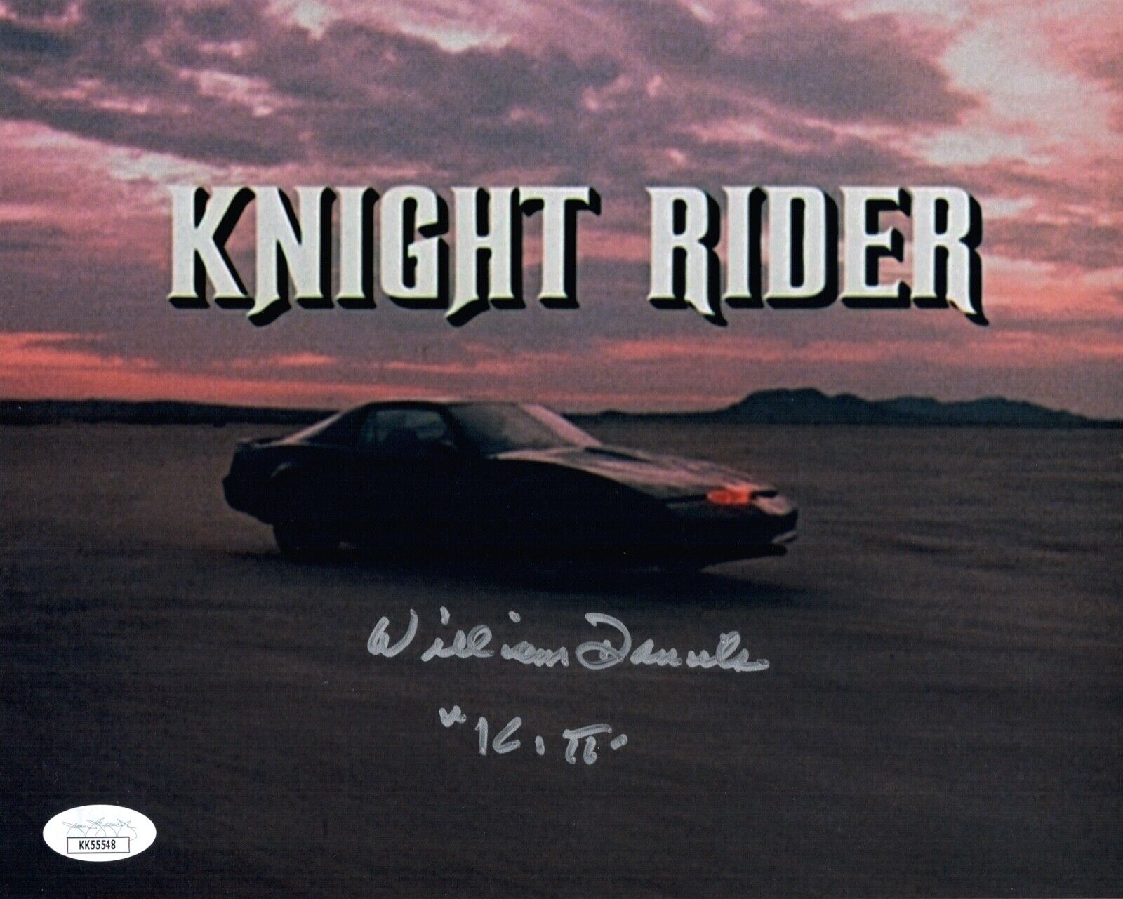 William Daniels Signed KITT Knight Rider 8x10 Photo Poster painting Autograph JSA COA Cert