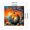 Pumpkin Silhouette Crow-11CT Stamped Cross Stitch 40*40cm/15.75*15.75in tapestrymarket