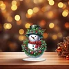 2D flacher Schneemann Druck DIY Desktop Diamond Art Kits für Home Office Desktop Dekor