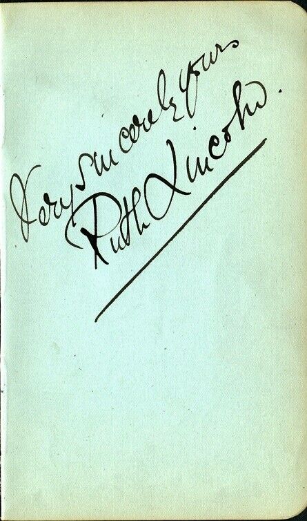 Vintage RUTH LINCOLN Autograph