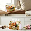 (24cm)Diamond Art Tissue Box Cover DIY PU Desktop Organizer Large(farm chicken)