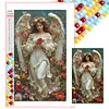 Kit de peinture diamant&eacute;e Angel Full DIY 5D carr&eacute; pour adulte 40*70cm