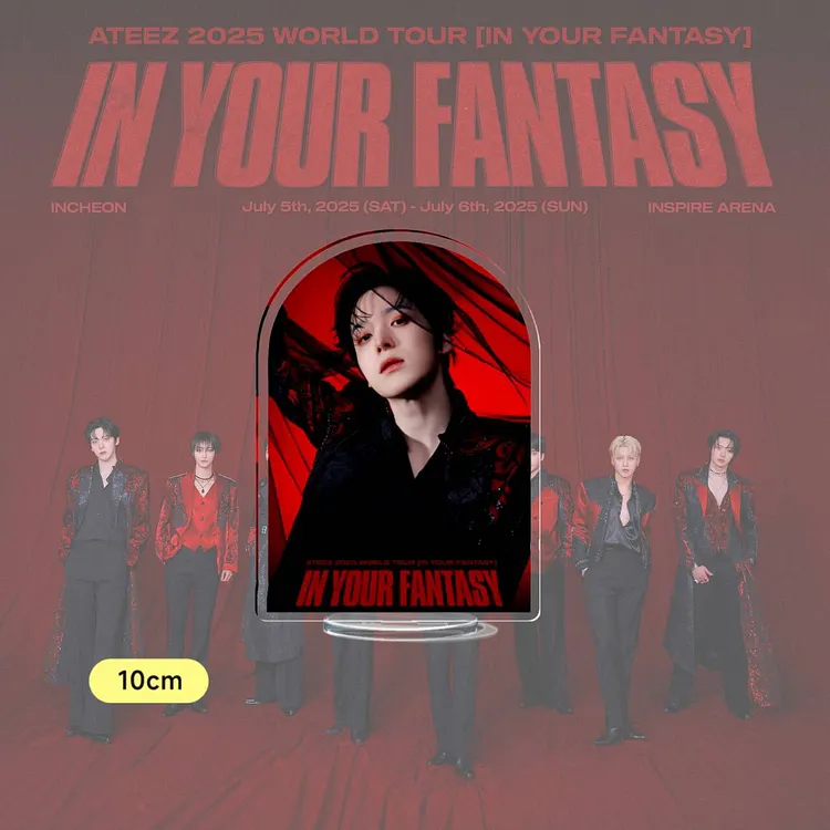 Ateez 2025 World Tour 'In Your Fantasy' Acrylic Member Stand