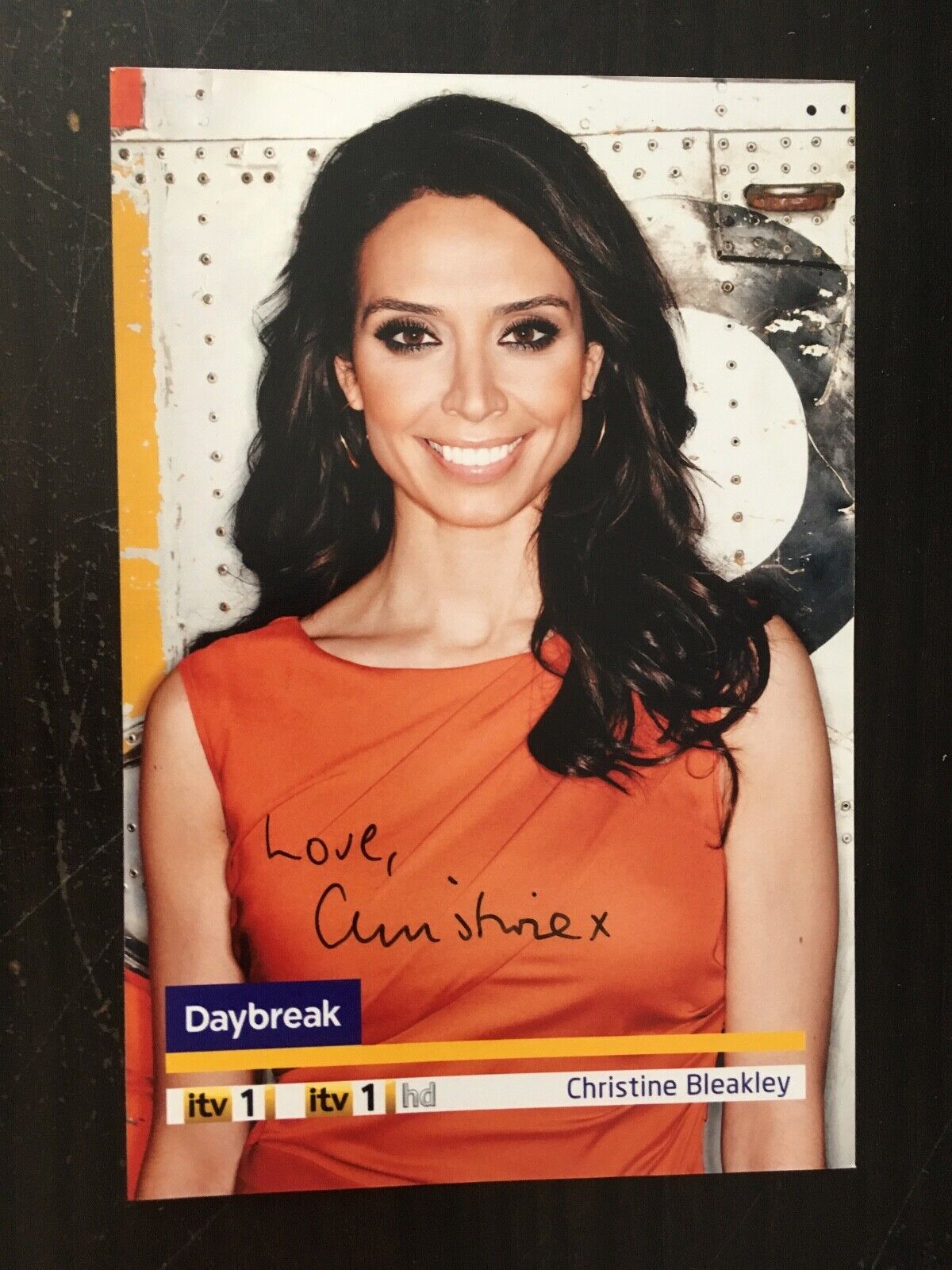 CHRISTINE BLEAKLEY - TV SHOW HOST & PRESENTER - SUPERB SIGNED Photo Poster paintingGRAPH