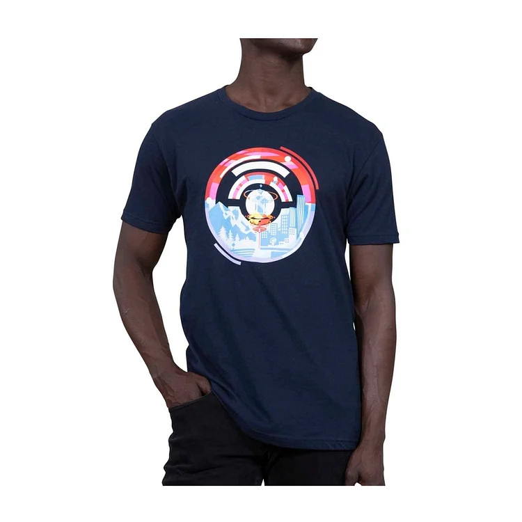 Pokémon GO Fest 2021 Navy Relaxed Fit Crew Neck T-Shirt - Adult