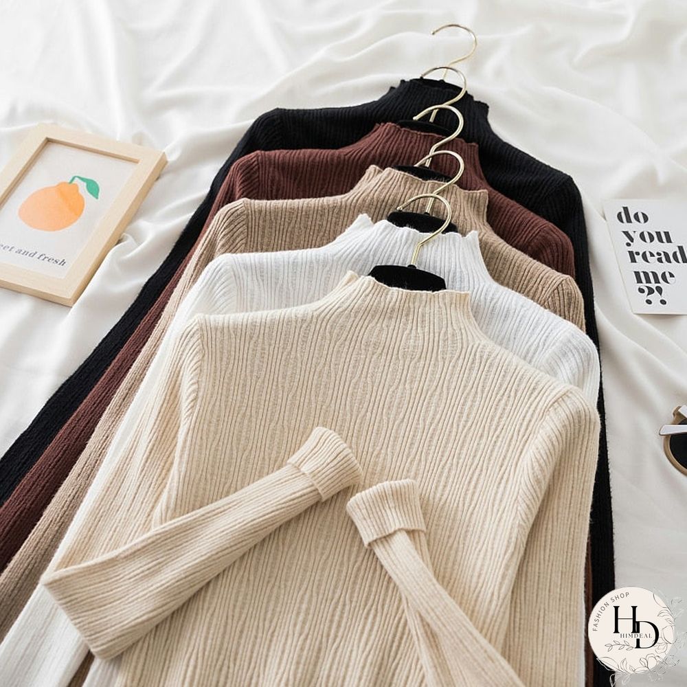 Christmas Gift Warm Cashmere Pullovers Jumper Autumn Winter Korean Sweater Long Sleeve Sweater Women Basic Slim Knitted Pullover