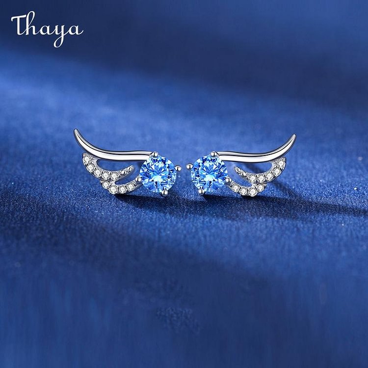 Thaya 925 Silver Angel Wings Earrings