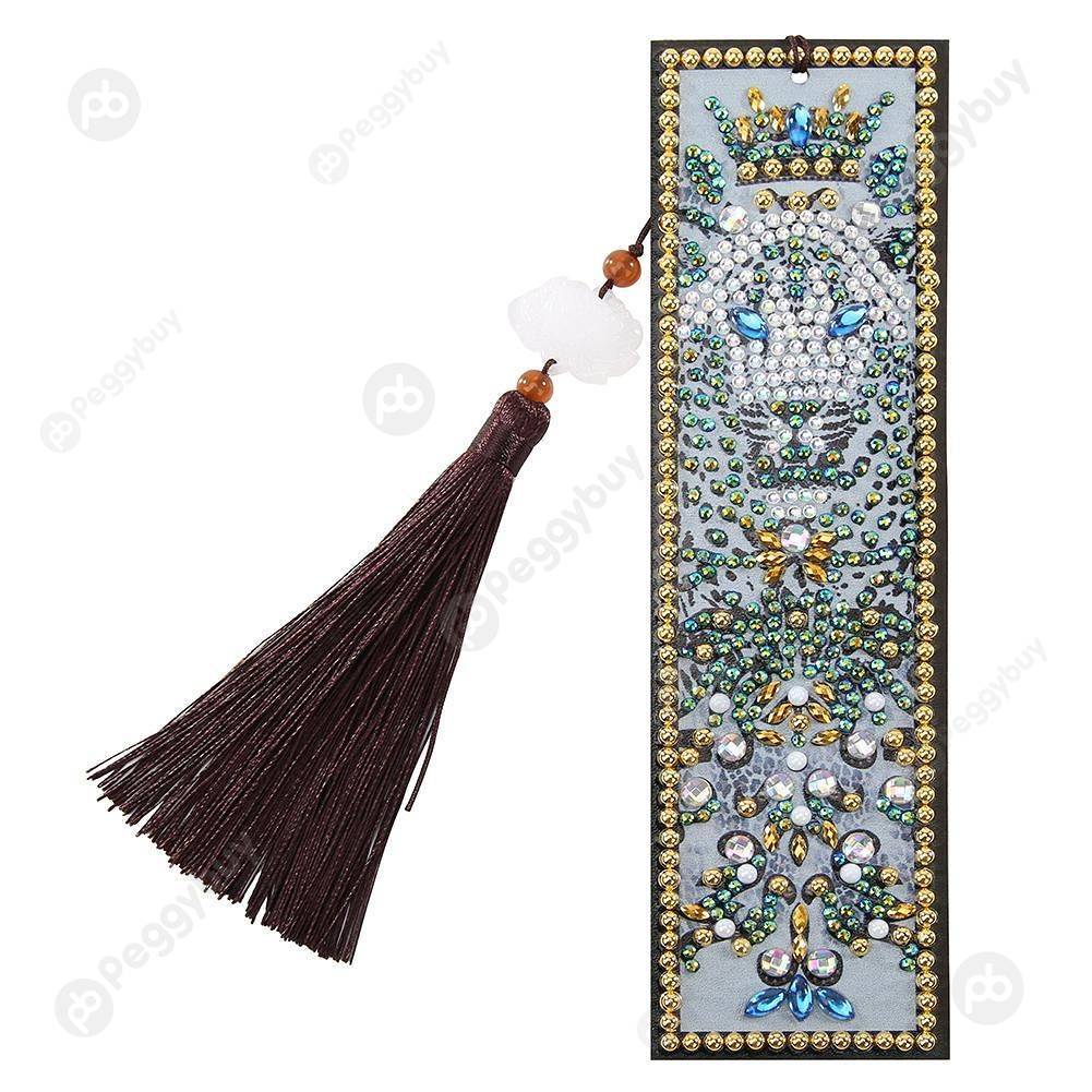 

Crown Tiger-DIY Creative Diamond Tassel Bookmark, 501 Original