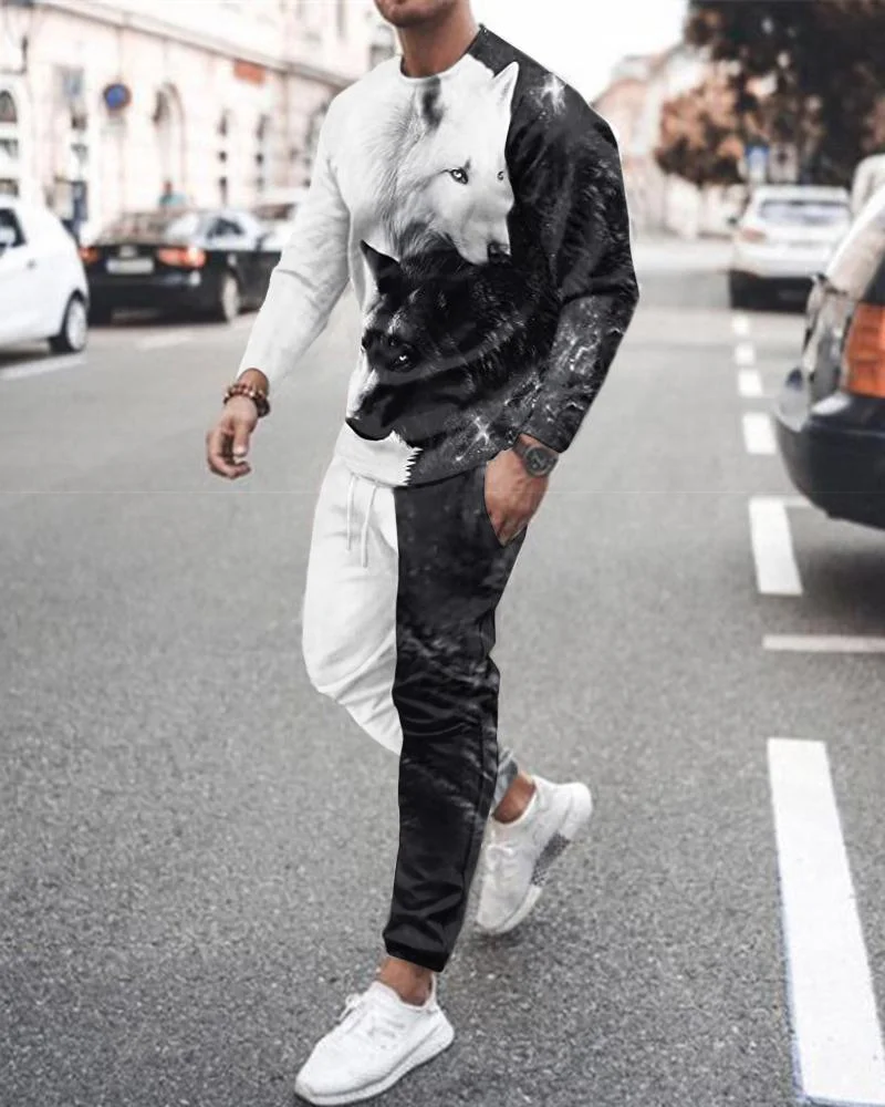 Men's Leisure Sports Long Sleeve Suit