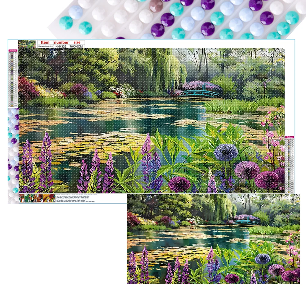 2pcs Diamond Painting - Full Round Drill - Landscape(Canvas|70*40cm)