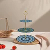 3 Tier Acrylic Mandala 5D DIY Diamond Painting Serving Tray for Countertop Decor