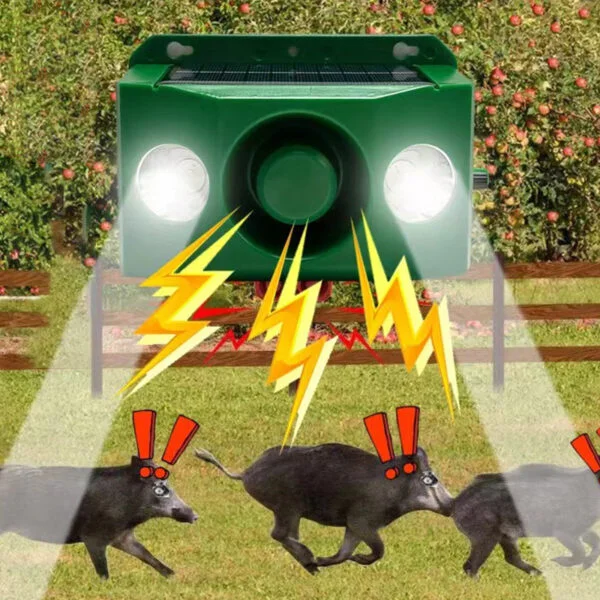 New Beast Repellent Solar Warning Lights With Loud Volume