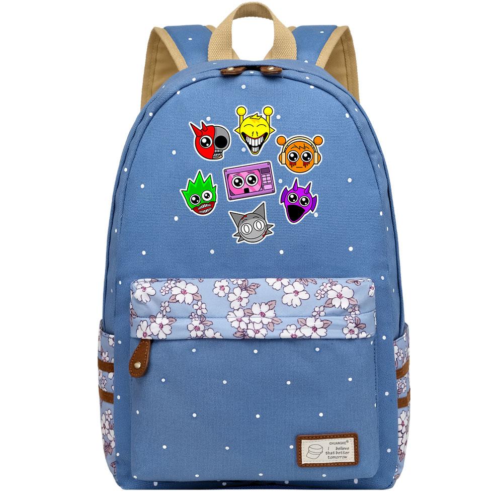 Mayoulove Sprunki Backpack Lightweight Design with Multiple Pockets for School and Outdoor Use-Mayoulove