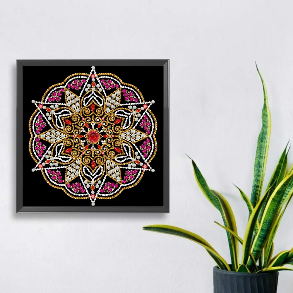 Diamond Painting - Partial Special Shaped Drill - Mandala(Canvas|30*30cm)