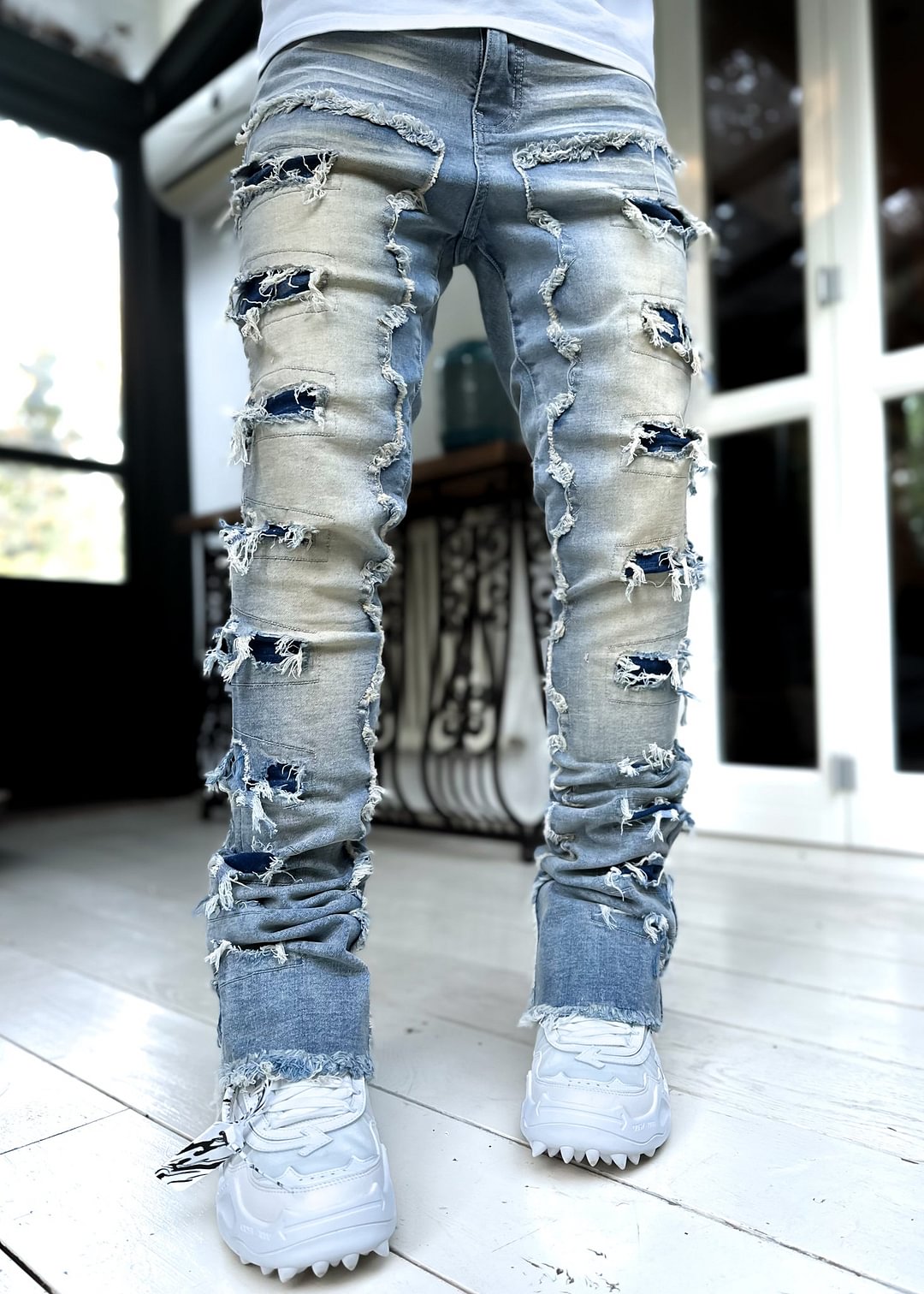 Powder Blue Stacked Denim V2