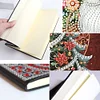 (US Local)Christmas Tree Special Shaped Diamond Painting Journal Notebook for Adults