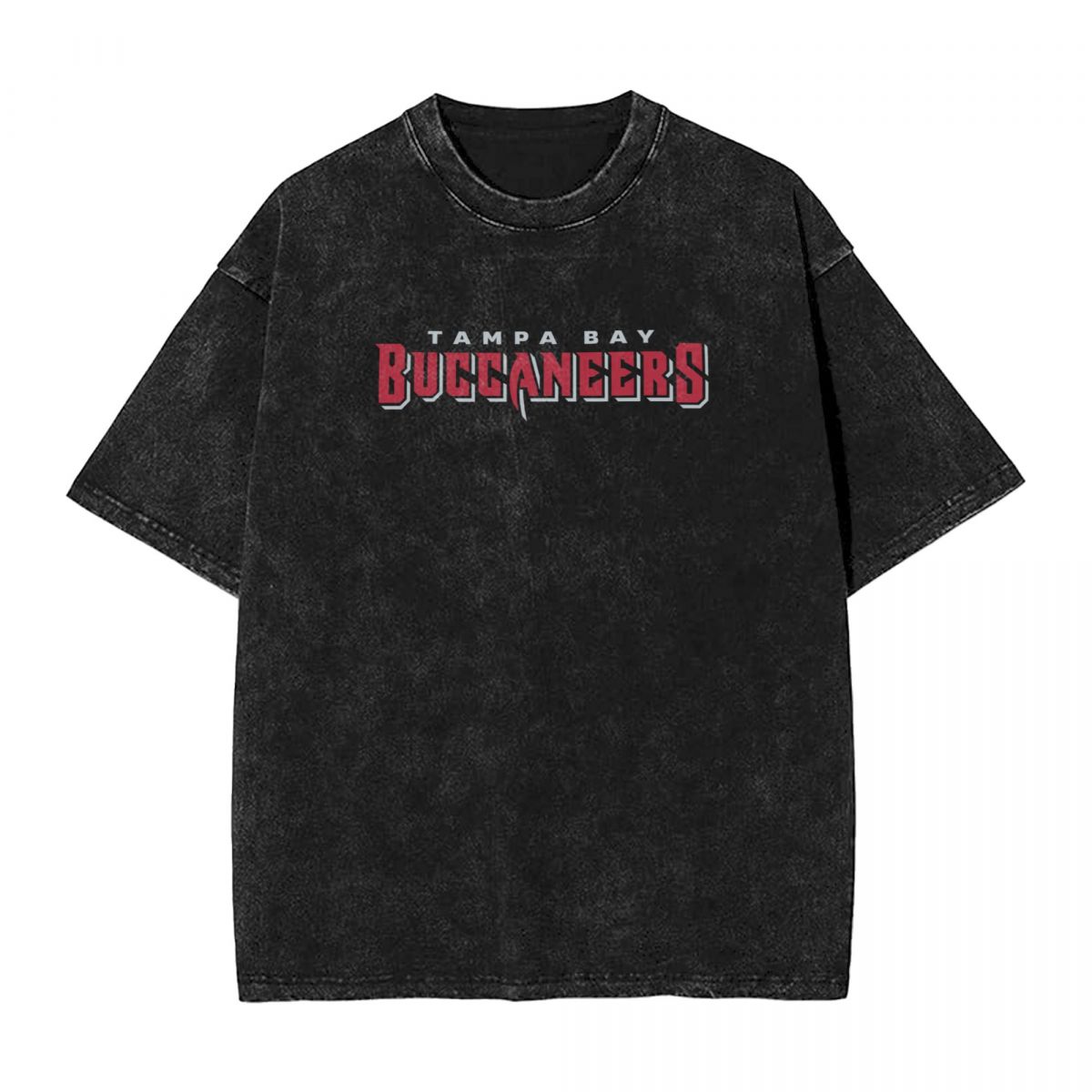 Tampa Bay Buccaneers Wordmark Washed Oversized Vintage Men's T-Shirt