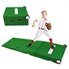 [US Local Warehouse] 88x28x6 Inch Foldable Pitching Mound with Carry Handle Baseball Pitchers Mound
