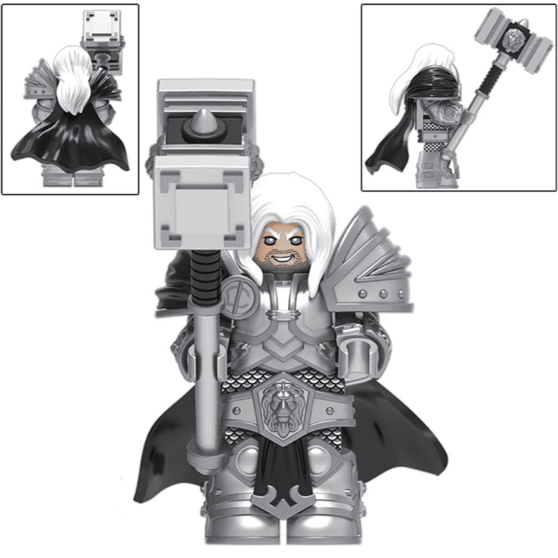Arthas Menethil Custom World of Warcraft Minifigure Minifigure Bricks monstertoys
