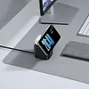 2-in-1 wireless charger, compatible with MagSafe and Qi, with retractable USB-C cable
