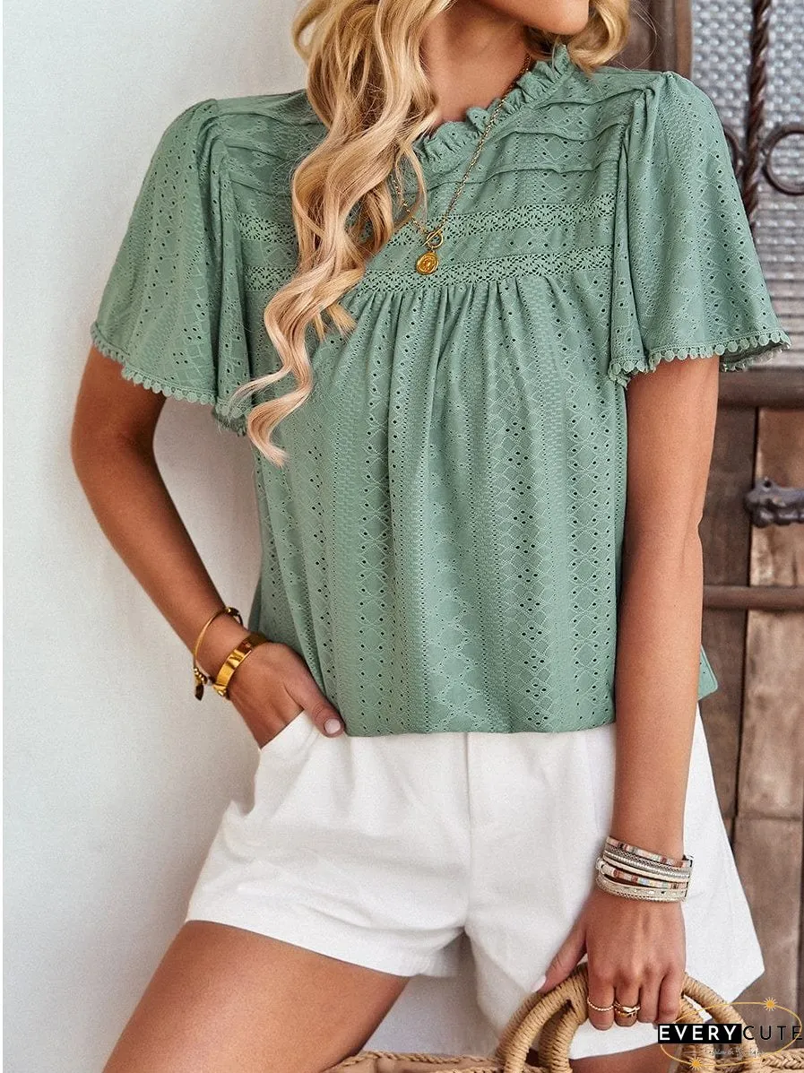 Spring Waffle Knit T-Shirt