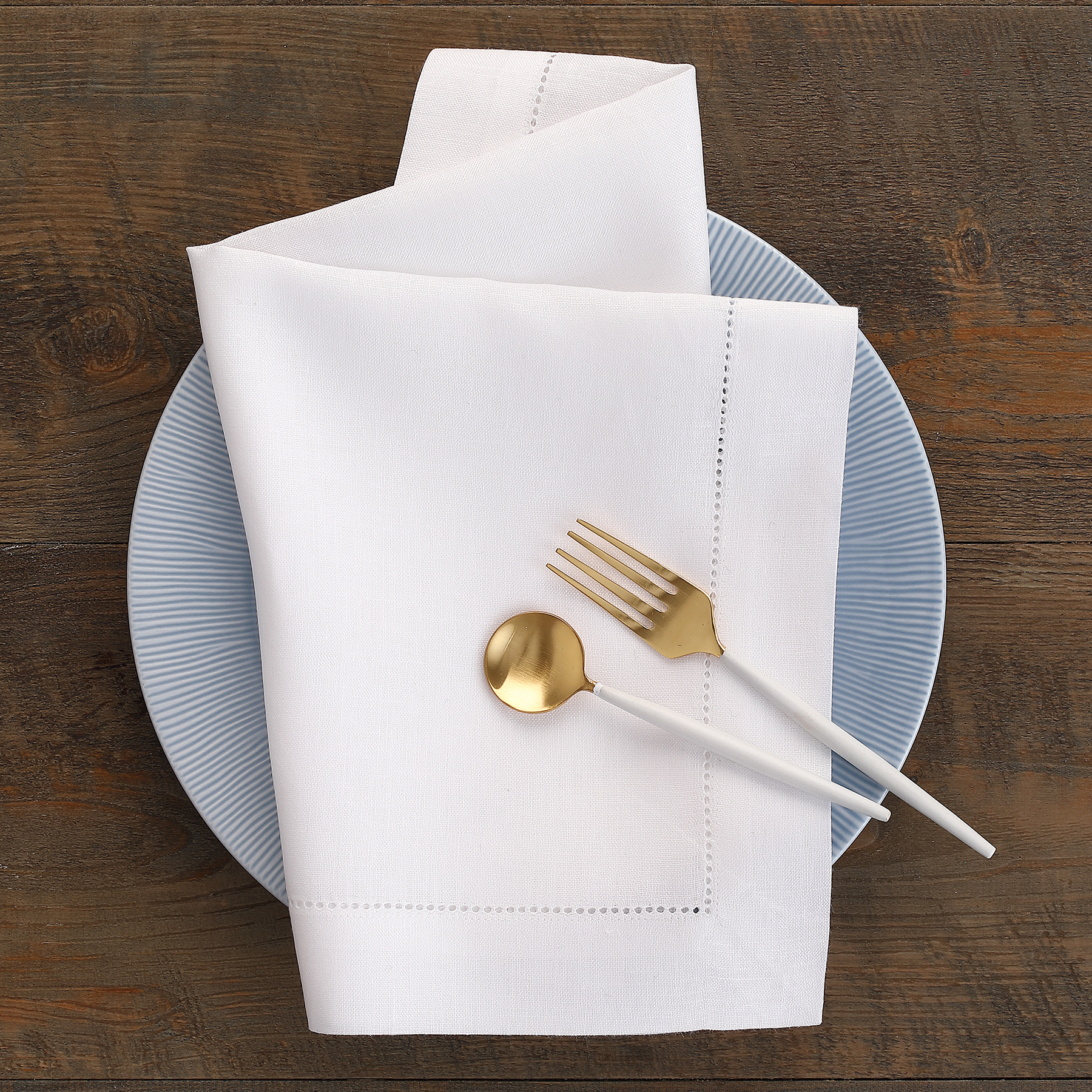 Western Restaurant Cotton Linen Drawstring Placemat