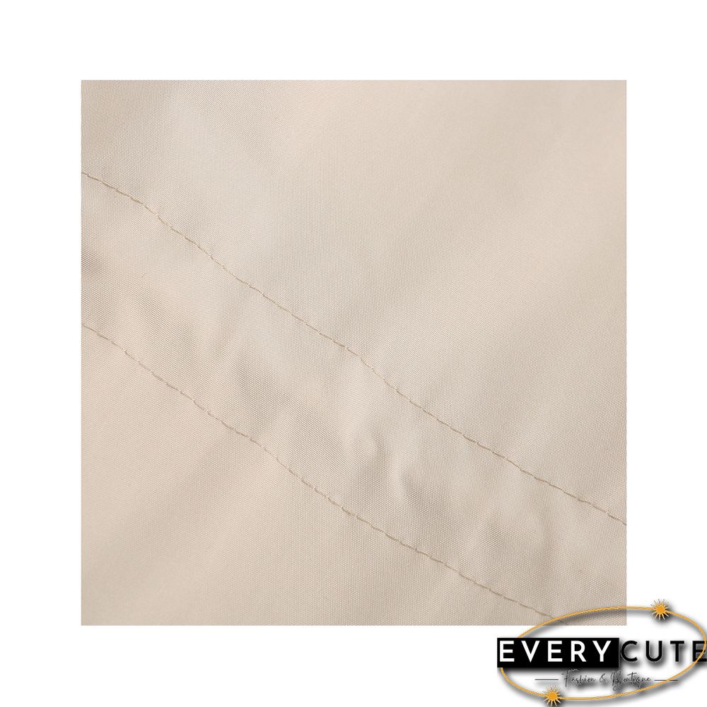 Khaki Weatherproof Hooded Outdoor Rainproof Coat