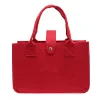 Colorful Felt Shopping Handbag Plain Color Gift Bag