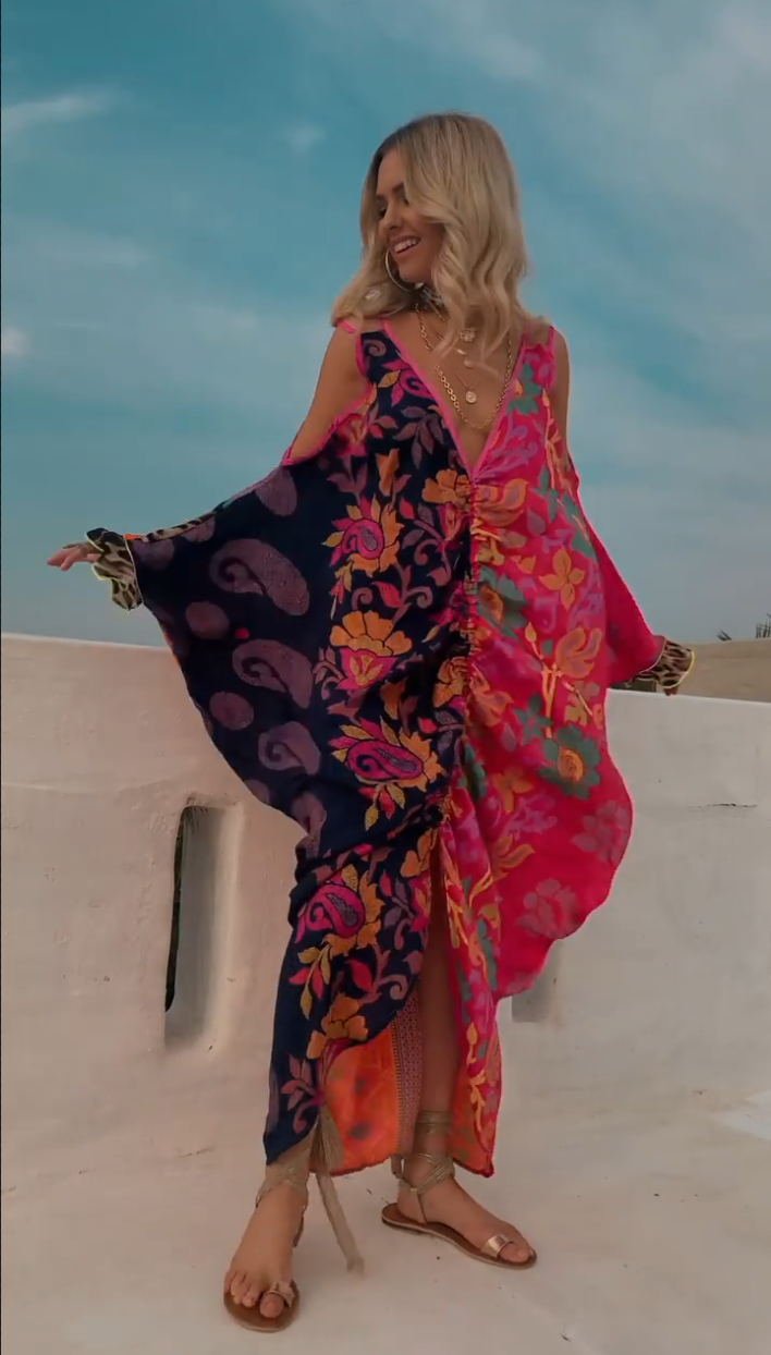 Bohemian Vacation Printed Kaftan 8bf1