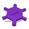 3D Printed Hexagonal Diamond Painting Pen with 5 Replacement Tips Diamond Painting Art Drill Bead Dot Pen Kit for Adults Beginners (Purple)