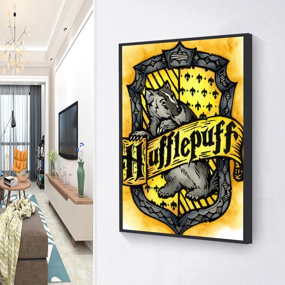 Full Round Diamond Painting Logo Hufflepuff