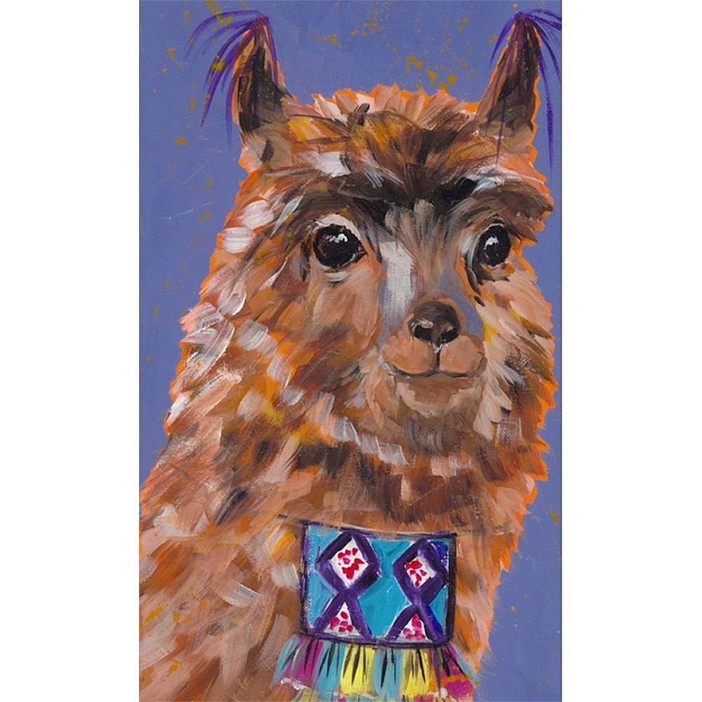 Cute Alpaca - Painting By Numbers