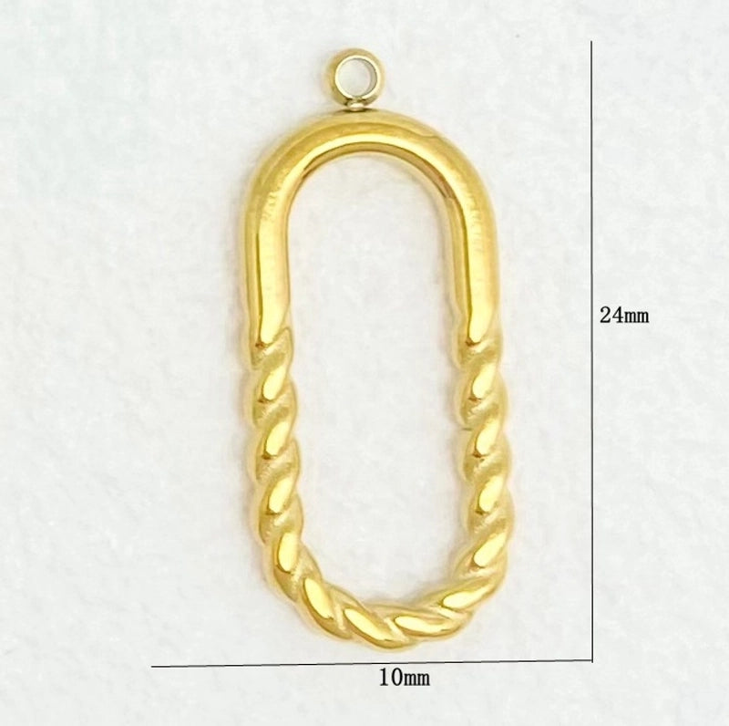 1 Piece 304 Stainless Steel Solid Color Jewelry Accessories Pendant