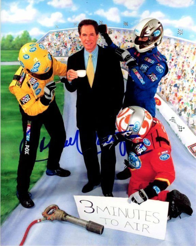 Darrell waltrip signed autographed nascar fox Photo Poster painting