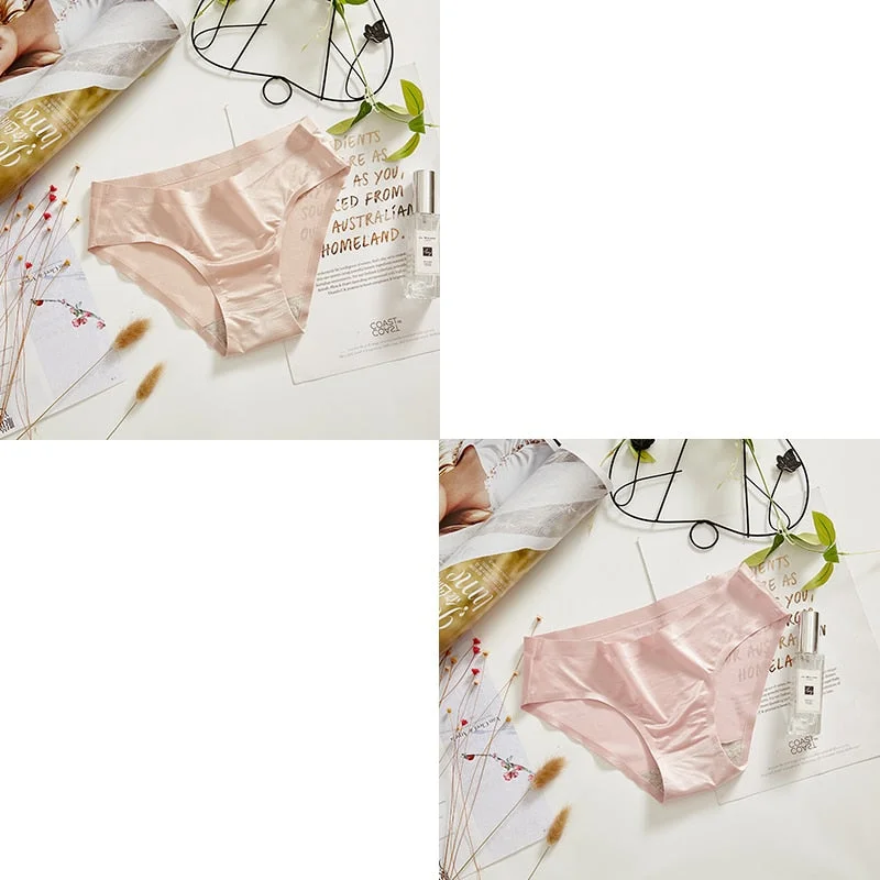 2 Pcs Sports Seamless Panties Woman Underwear Seamless Female Briefs Lingerie For Woman Underwear Wholesale New 2021 BANNIROU