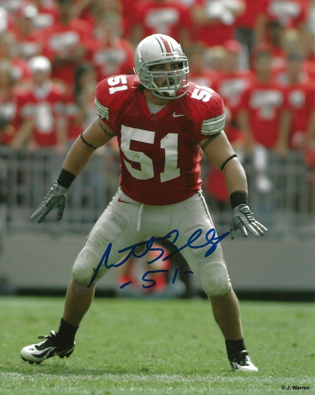 Anthony Schlegel signed OSU Ohio State Buckeyes 8x10 Photo Poster painting autographed