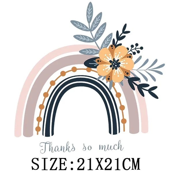 Beautiful Teachers Stickers DIY Washable Iron On Transfer For Clothing Unique Design Thermoadhesivos Patches On Clothes Applique