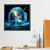Diamond Painting -DIY Round Drill Winter Maple Leaf(40x40cm)