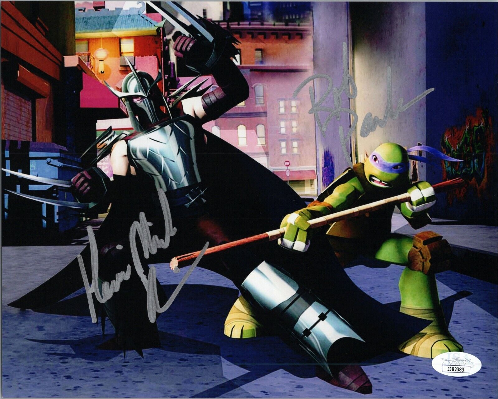 ROB PAULSEN & KEVIN MICHAEL RICHARDSON Signed 2012 - TMNT