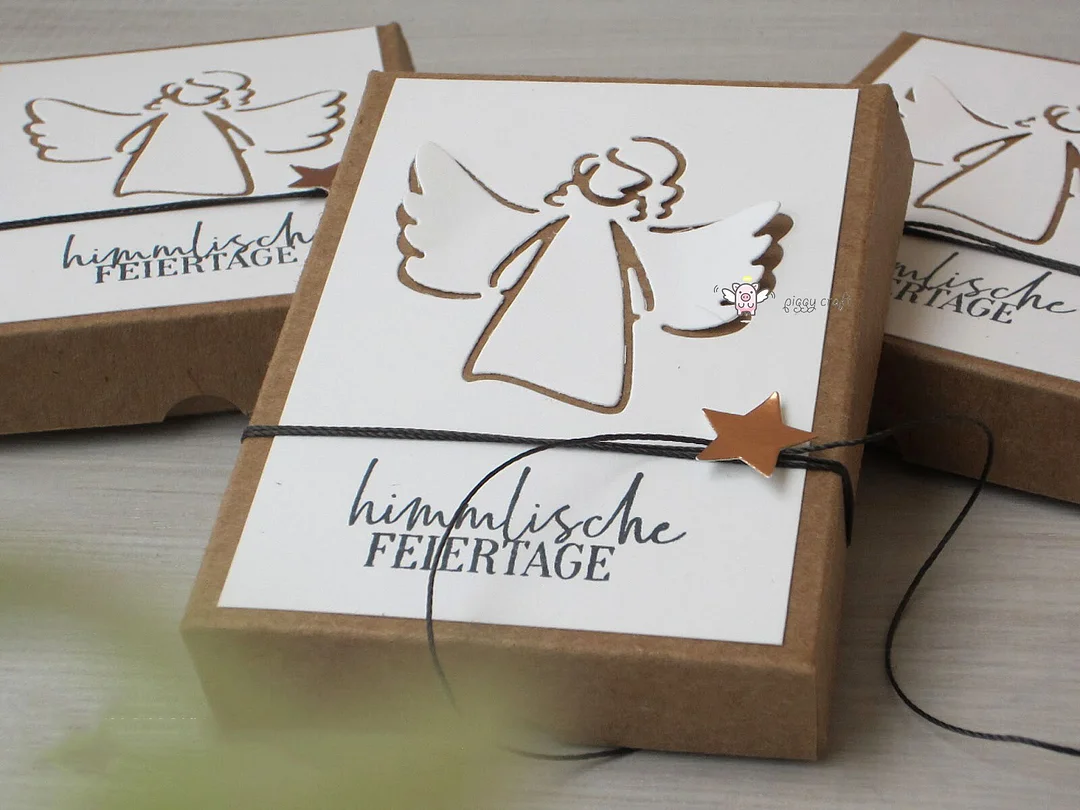 Piggy Craft metal cutting dies cut die mold New Angel wings girl Scrapbook paper craft knife mould blade punch stencils dies