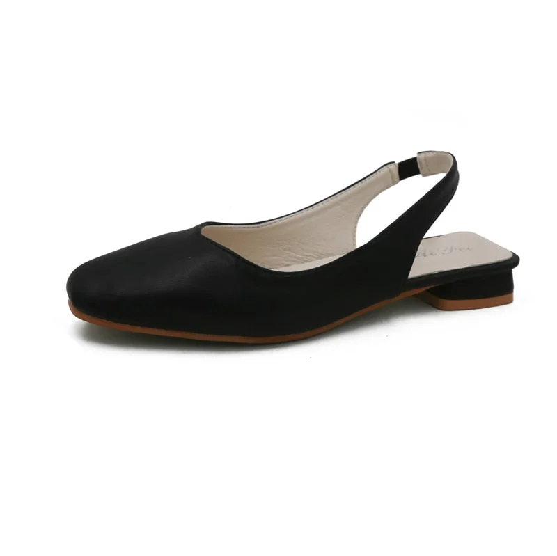 Summer Women's Solid Sandals Covered Toe Casual Sandals Female Flat Buckle Slides Women Shoes sandalia feminina