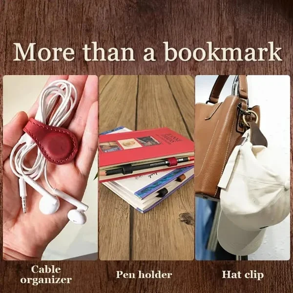 TimelessMark - LAST DAY SALE 75% OFF - Personalized Magnetic Leather Bookmark