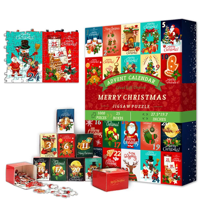  Christmas Advent Calendar Jigsaw Puzzle  1000pcs