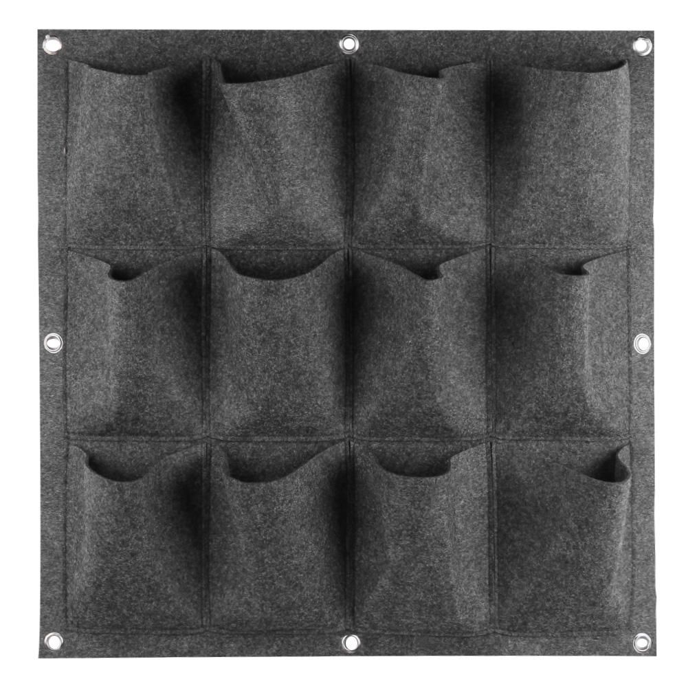 

12 Pockets Seeding Planting Bag Vertical Garden Home Hanging Green Planter, 501 Original