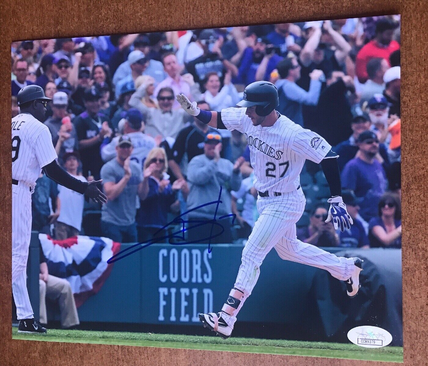 Trevor Story signed 8x10 Photo Poster painting JSA COA Colorado Rockies