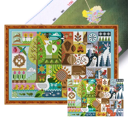 Joy Sunday Stamped Cross Stitch Kits Fairy Pattern – Grandado