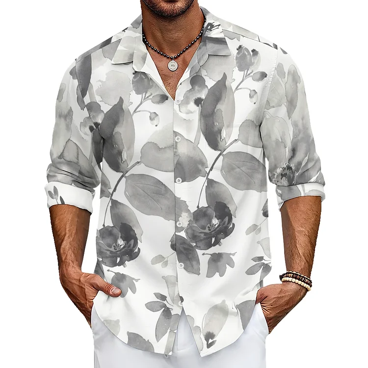 Men's Shirt Checkered Loose Casual Collar Trendy Jacket Shirt